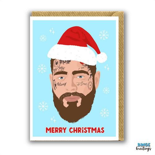 Post Malone Christmas Card