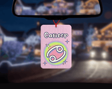 Load image into Gallery viewer, Zodiac star sign Car Air Freshener – Fun Car accessories witchy themed car gifts